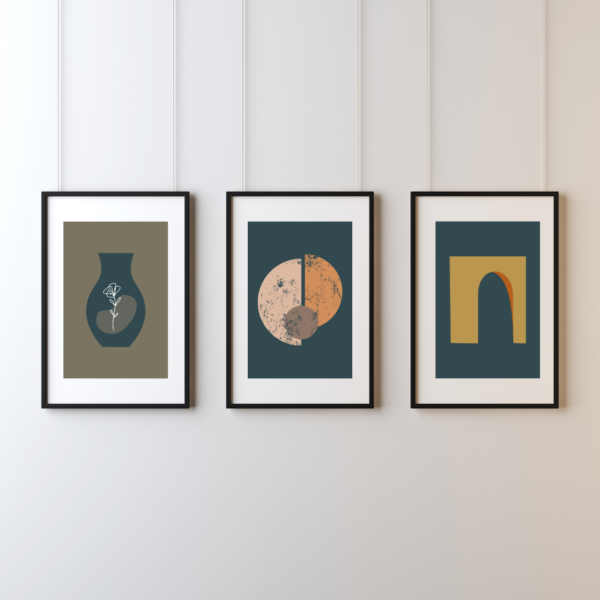 Abstract Vintage Wall Art - Image 2
