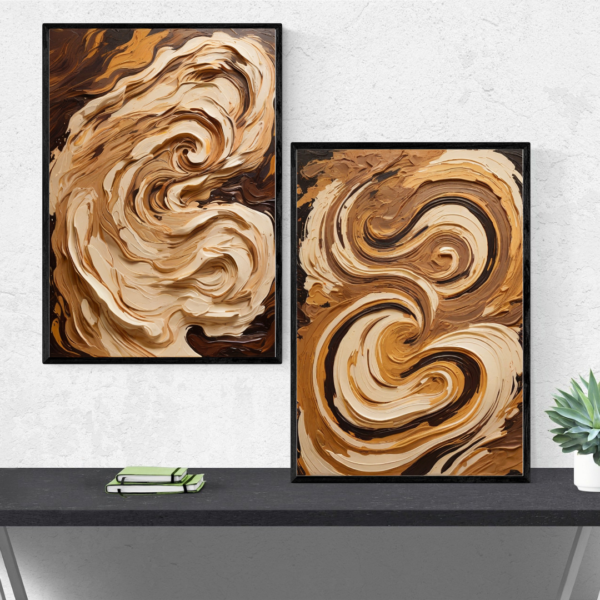 Abstract Coffee Wall Art - Image 2