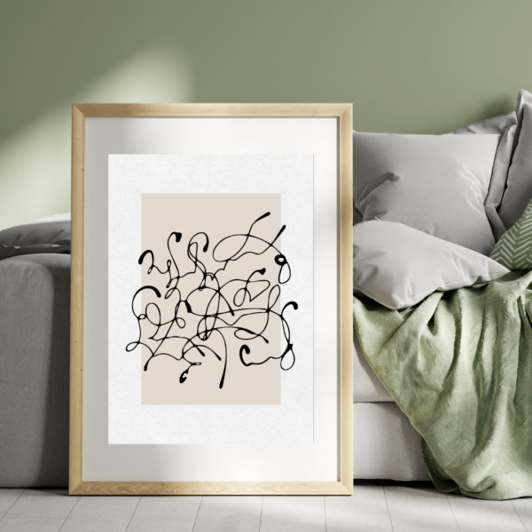 5 Abstract Boho Wall Art - Image 5