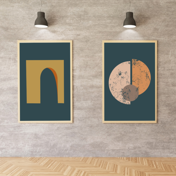 Abstract Vintage Wall Art - Image 6