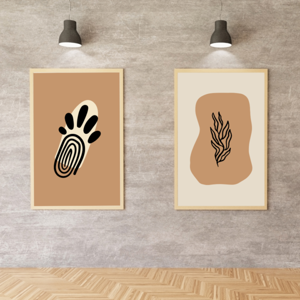 Abstract Minimalist Boho Wall Art - Image 3