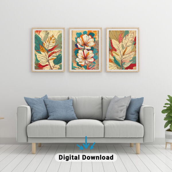 Abstract Botanic Wall Art - Image 2