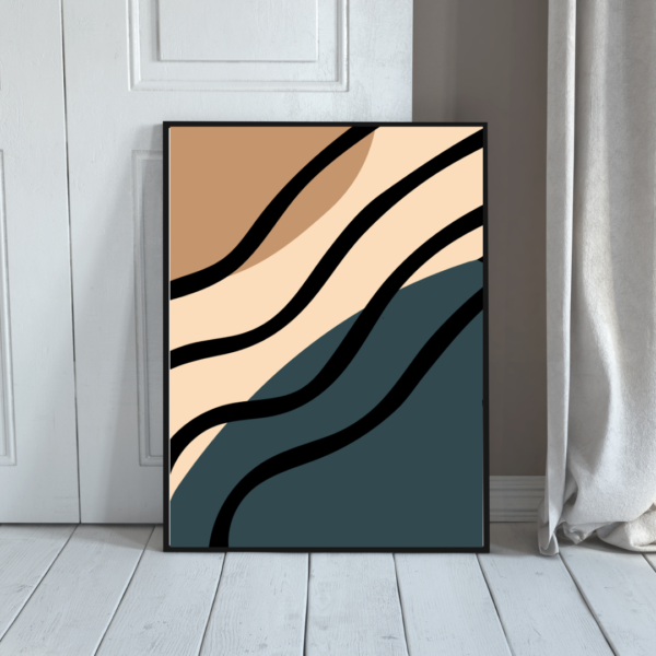 Abstract Vintage Wall Art - Image 4